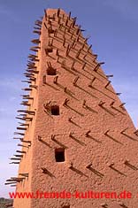 Große Moschee in Agadez - Minarett